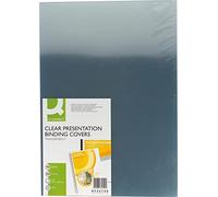 Tapa de encuadernacion q-connect pvc din a3 incolora 200 mc caja de 100 unidades - KF32159