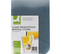 Q-Connect - Tapa De Encuadernación Pvc Din A4 Incolora 150 Mc Caja De 100 Unidades