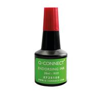 Q-Connect Tinta Tampón Roja Frasco 28 Ml