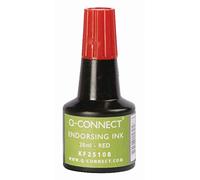 Q-CONNECT Tinta tampón KF25108 Rojo - frasco de 28 ml