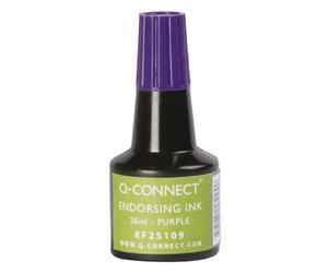 Q-Connect Tinta Tampón Violeta Frasco 28 Ml