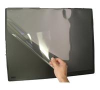 Q-Connect - Vade Sobremesa Negro Con Solapas Transparentes 50X65 Cm