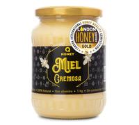 Q Honey Miel Cremosa de Mil Flores 1 kg - Cruda, Suave y Untable
