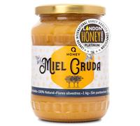 Q Honey Miel de mil flores cruda 1 kg - pura, natural, sin filtrar