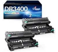 Q-iamge DR3400 - Tambor de tambor compatible con Brother DR 3400 Brother TN3480 TN-3480 TN3430 Tóner para HL-L5100DN MFC-L5750DW MFC-L5700DW DCP-L5500DN (2 unidades)