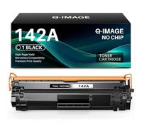 Q-image 142A sin chip Cartucho de tóner compatible con HP 142A negro W1420A Tóner para HP Laserjet MFP M140w Toner M110w M110 MFP M140 MFP M139w M139 W1420A W1420X (1 negro)