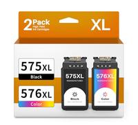 Q-image 575XL 576XL Cartuchos de Tinta para Cartucho PG-575XL CL-576XL Cartucho de Tinta 575 756 para TS3550i TS3750i TS3751i TR4755i TR4756i TS3551i TS3752i TR4750i