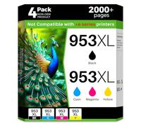 Q-image 953XL Multipack Cartuchos de Impresora Compatible para HP 953XL Multipack Cartuchos 953XL para HP Officejet Pro 8710 8715 8740 8720 8718 7730 8728 8719 7740 7720 8730 8725 8210 8210 8210 18