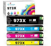 Q-image 973X Cartuchos de Tinta Compatibles para HP 973XL | para PageWide Pro 477dw 477dwt 477dn 452dn 452dw 452dwt 552dw 577dw 577z (4-Pack)