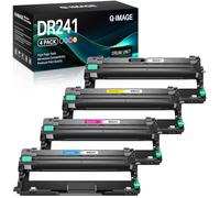 Q-image DR-241CL DR 241CL - Unidad de tambor equivalente a DR-241CL compatible con Brother MFC 9332CDW DCP 9022CDW MFC 9142CDN HL-3142CW HL-3152CDW HL-3150CDW HL-3140CW MFC-9332CDW (4 unidades)