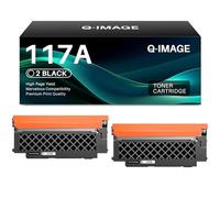 Q-image Tóner negro 117A compatible con HP 117A Toner para HP Color Laser MFP 179fwg 178nwg 150nw 179fnw 178nw 150a 179 178 150 W2070A W2071A W2072A W2073A (2 negros)
