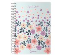 Q Kalon - Agenda 2024 Enero a Diciembre (12 meses) - Día Página - A5 (15x21 cm) - Espiral metálica - Garden
