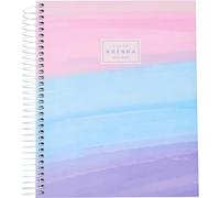 Q Kalon - Agenda Escolar 2026 2027 - Septiembre a Junio, Día Página, A5 (15x21 cm), 4 Idiomas: ESP, ING, FRA y ALE, Cierre de Espiral, Tapa Dura - Marea