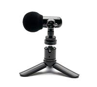 Q-Mic (Smartphone, DSLR Kit de grabación de vídeo para YouTube, TikTok, Vlogging, Filmmaker/ASMR Direct Omni 360° micrófono, 2 trípodes, soporte para teléfono, casa/iPhone Android) por ORANGEMONKIE