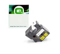 Q-Nomic 1734525 IND Rhino cinta nylon flexible negro sobre amarillo 24mm