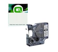 Q-Nomic 18444 (S0718600) IND Rhino cinta vinilo negro sobre blanco 12mm