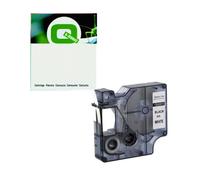 Q-Nomic 43613 (S0720780) cinta poliéster texto negro sobre blanco 6mm