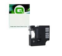 Q-Nomic 45010 (S0720500) cinta plástica negro sobre transparente 12mm
