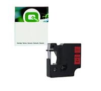 Q-Nomic 45017 (S0720570) cinta plástica negro sobre rojo 12mm