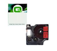 Q-Nomic 45807 (S0720870) cinta poliéster negro sobre rojo 19mm