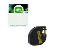 Q-Nomic 91202 (S0721620) cinta plástica negro sobre amarillo 12mm