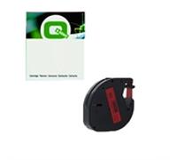 Q-Nomic 91203 (S0721630) cinta plástica negro sobre rojo 12mm