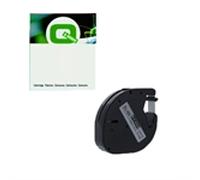 Q-Nomic 91208 (S0721730) cinta plástica negro sobre plateado 12mm