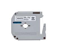Q-Nomic M-K221SBZ cinta no laminada negra sobre blanco 9 mm