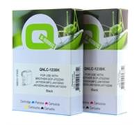 Q-Nomic Pack ahorro LC-123 2 x Cartuchos de tinta negro