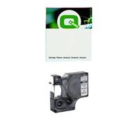 Q-Nomic S0718040 / 16957 cinta nylon flexible negro sobre blanco 12mm
