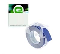 Q-Nomic S0898140 cinta 3D blanco sobre azul 9mm