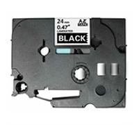Q-Nomic TZe-355 cinta 24mm texto blanco sobre negro (8M)