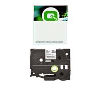 Q-Nomic TZe-FX261 cinta flexible negro sobre blanco 36 mm