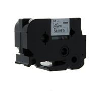 Q-Nomic TZe-M961 cinta metalizada 36mm texto negro sobre plateado mate(8M)