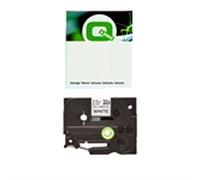 Q-Nomic TZe-N201 cinta no laminada negro sobre blanco 3,5 mm