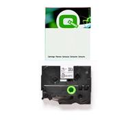 Q-Nomic TZe-SE4 cinta de seguridad negro sobre blanco 18 mm