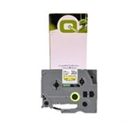 Q-Nomic TZe-SL651 Cinta continua autolaminada negro sobre amarillo 24 mm