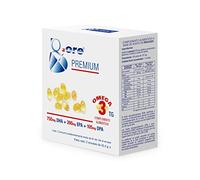 Q.ORE PREMIUM OMEGA 3- 120 PERLAS - MÁXIMA CONCENTRACIÓN - 50% DHA, 26% EPA Y 7% DPA -1500 mg. DE ACEITE DE PESCADO NORUEGO PURIFICADO APORTAN 1380 mg. TOTALES DE OMEGA 3