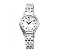 Q&Q ATTRACTIVE Q&Q - Reloj de Pulsera analógico para Mujer Q&Q C27A-001PY Blanco/Plateado, Plata, Cronógrafo, Digital