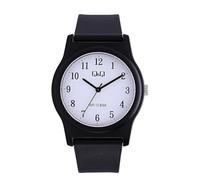 Q&Q G22A-001VY - Reloj de pulsera para hombre con cable de silicona, color negro