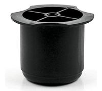 Q&Q NACIONAL - PATA PLÁSTICO PRIMA Ø56 H60 NEGRO PARA TORNILLO ROSCA MADERA