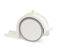 Q&Q NACIONAL - RUEDA NIDO TOSCANA BLANCO SP40 CON FRENO PARA EMBUTIR. CON FRENO.