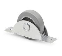 Q&Q NACIONAL - RUEDA OCULTA NIDO ELIANA ARO DE GOMA Ø50 ZINCADO SOPORTE HIERRO ZINCADO.