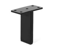 Q&Q - PATA METÁLICA MODELO TELLA ACABADOS CROMO Y NEGRO ACABADO NEGRO ALTURA (H) 100