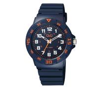 Q&Q Reloj de pulsera para hombre de silicona, hebilla de 10 bar, analógico, cuarzo