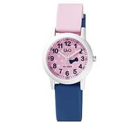 Q&Q Reloj infantil de silicona, 10 bar, diseño multicolor, reloj de aprendizaje, analógico, cuarzo, Ancla Rosa, Correa