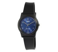 Q&Q - Reloj deportivo para mujer, analógico, silicona, plástico, cuarzo, color azul y negro, azul