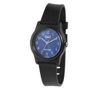 Q&Q - Reloj deportivo para mujer, analógico, silicona, plástico, cuarzo, color azul y negro, azul