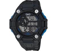 Q&Q Reloj digital negro para hombre, 100 metros