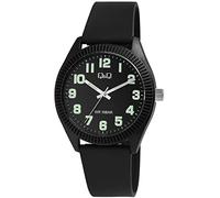 Q&Q Reloj unisex de silicona, hebilla de 10 bar, analógico, cuarzo, Correa
